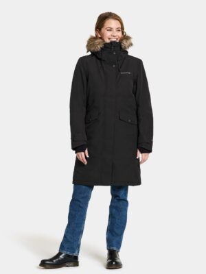 Didriksons neperšlampanti moteriška žieminė striukė ERIKA WNS PARKA 3 Black