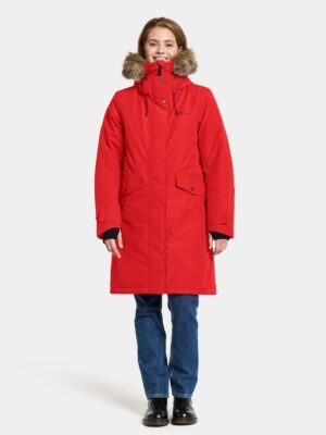 Didriksons neperšlampanti moteriška žieminė striukė ERIKA WNS PARKA 3 Pomme Red