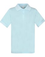 batukai vaikams   Šviesiai mėlyni POLO marškinėliai trumpomis rankovėmis 128-152 d.