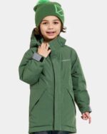 Didriksons žieminė striukė TUNDRAN KIDS PARKAS - Pine Green