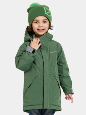 Didriksons žieminė striukė TUNDRAN KIDS PARKAS - Pine Green