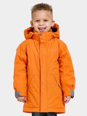 Didriksons žieminė striukė TUNDRAN KIDS PARKAS - Orange Jam