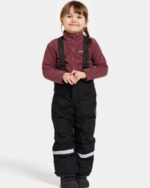 Didriksons pašiltintos neperšlampamos kelnės IDRE KIDS PANTS 6 su augimo funkcija - Black