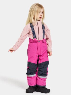 Didriksons pašiltintos neperšlampamos kelnės IDRE KIDS PANTS 6 su augimo funkcija - Plastic Pink