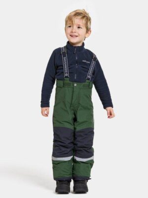 Didriksons pašiltintos neperšlampamos kelnės IDRE KIDS PANTS 6 su augimo funkcija - Pine Green