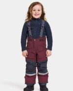 Didriksons pašiltintos neperšlampamos kelnės IDRE KIDS PANTS 6 su augimo funkcija - Rusty Wine