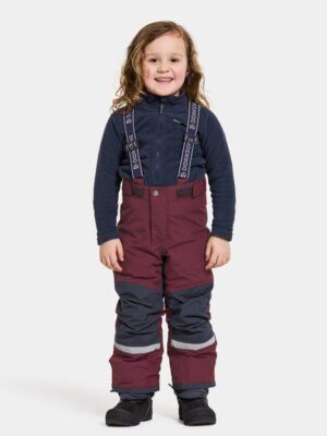 Didriksons pašiltintos neperšlampamos kelnės IDRE KIDS PANTS 6 su augimo funkcija - Rusty Wine