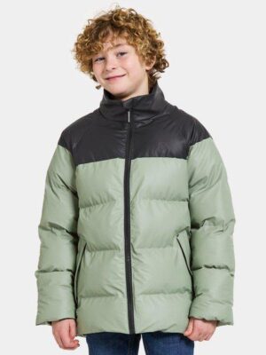 Didriksons žieminė striukė MEGA KIDS JKT - Light Moss