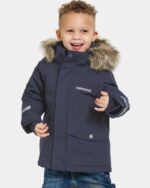 Didriksons žieminė striukė su augimo funkcija BJÄRVEN KIDS PARKA 3 - Black