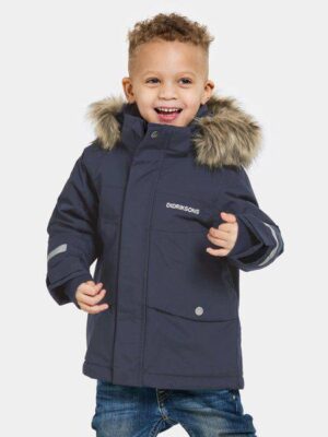 Didriksons žieminė striukė su augimo funkcija BJÄRVEN KIDS PARKA 3 - Black