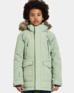 Didriksons žieminė striukė su augimo funkcija - Oxid Kids' Parka - Light Moss