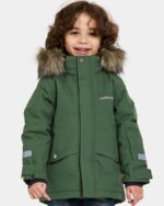 Didriksons žieminė striukė su augimo funkcija BJÄRVEN KIDS PARKA 3 - Pine Green