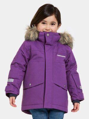 Didriksons žieminė striukė su augimo funkcija BJÄRVEN KIDS PARKA 3 - Royal Purple