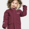 Didriksons žieminė striukė su augimo funkcija BJÄRVEN KIDS PARKA 3 - Rusty Wine