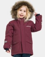 Didriksons žieminė striukė su augimo funkcija BJÄRVEN KIDS PARKA 3 - Rusty Wine