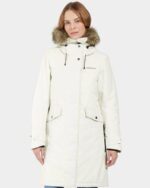 Didriksons neperšlampanti moteriška žieminė striukė ERIKA WNS PARKA 3 - White Foam (išankstinis užsakymas)