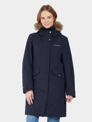 Didriksons neperšlampanti moteriška žieminė striukė ERIKA WNS PARKA 3 - Dark Night Blue (išankstinis užsakymas)