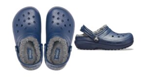 Clogs Crocs™ Classic Lined Clog Kid's 207009 Navy/Charcoal  For Kids