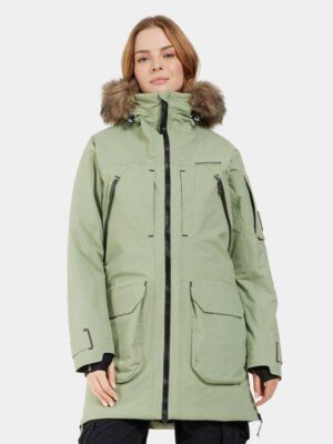 Didriksons moteriška žieminė striukė CERES WNS PARKA 2 - Light Moss (išankstinis užsakymas)