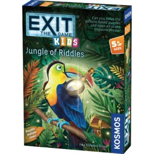 edukaciniai zaislai. Lavinamieji zaislai. KOSMOS . EXIT Kids mokslinis žaidimas vaikams „Jungle of Riddles“