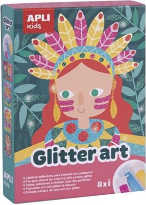 edukaciniai zaislai. Lavinamieji zaislai. Apli Kids . Apli Kids kūrybinis rinkinys „Glitter art”