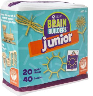 edukaciniai zaislai. Lavinamieji zaislai. Mindware . KEVA konstravimo rinkinys „Brain Builders Jr.“